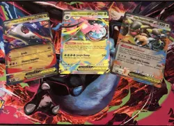 Pokemon TCG Jumbo Card Lot Of 3 Mega Evolution Collection Box Promo NM Condition - Image 1