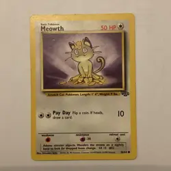Meowth 56/64 Jungle Set - Non Holo - WOTC 1999 - Pokemon Card - Image 1