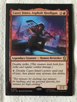TMNT MTG Casey Jones, Asphalt Hooligan [TMC] #115 - Image 1