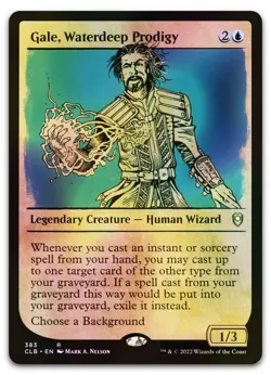 Gale, Waterdeep Prodigy (Showcase) #383 (Foil) (NM) Baldur's Gate CLB Magic MTG - Image 1