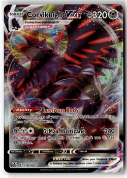 Corviknight VMAX ⭐ 110/163 Holo Rare VMAX Battle Styles 2021 Pokemon NM - Image 1
