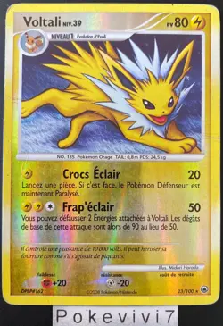 Carte Pokemon VOLTALI 23/100 RARE REVERSE Diamant et Perle D&P FR OCCASION - Image 1