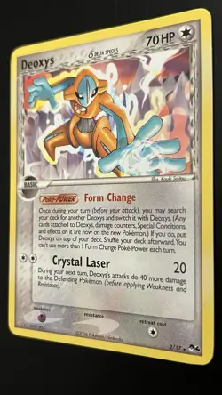 Non-Holo Deoxys (Delta Species) 2/17 NM POP Series 4 Promo Pokemon TCG Normal - Image 3
