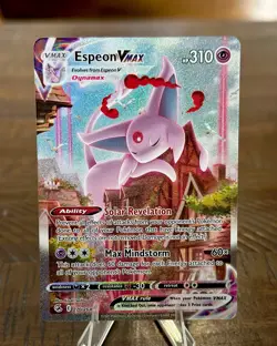 Espeon Vmax 270/264 Fusion Strike Alt Art Secret Rare Holo Pokemon TCG SIR - Image 1