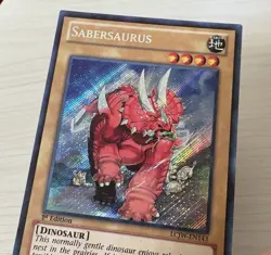 Yu-Gi-Oh! Sabersaurus LCJW-EN143 Secret Rare 1st Edition Nr Mint - Image 3