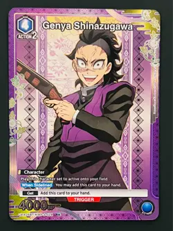Union Arena Demon Slayer Vol. 2 Genya UEX05BT 024 Holo R* Near Mint - Image 1
