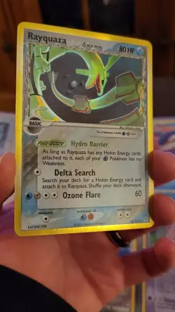 Pokemon TCG Rayquaza Delta Species Holo Rare Card 16/110 EX Holon Phantoms - Image 2