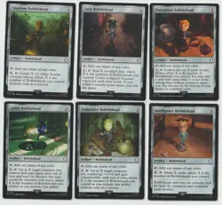 MTG Fallout Bobblehead 6 card lot / Luck / Agility / Charisma / Endurance - Image 1