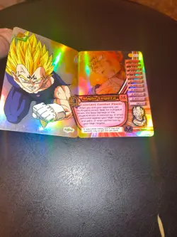 Dragon Ball Z TCG Majin Vegeta 192 Folding Personality Card LIMITED - Image 1