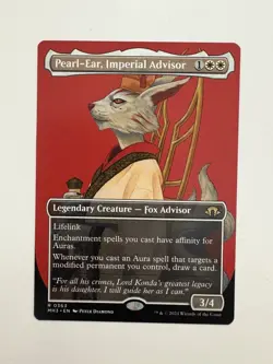Pearl-Ear Imperial Advisor Showcase Profile MTG Magic Gathering Card NM Mint MH3 - Image 1