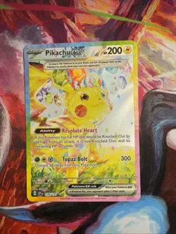 Pokemon Pikachu EX 238/191 Sv08: Surging Sparks Special Illustration Rare - Image 1