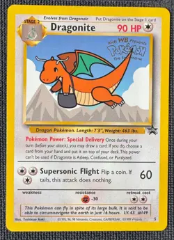 DRAGONITE 5 PROMO WIZARDS BLACK STAR PROMOS POKEMON LP - Image 1