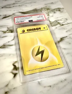 1999 POKEMON BASE SET 1ST EDITION #100 LIGHTNING ENERGY PSA 10 - Image 1