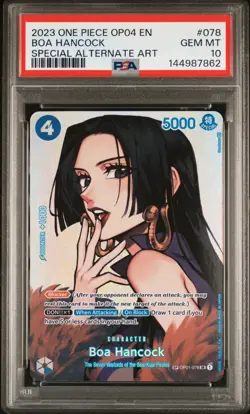 Boa Hancock SP One Piece English, OP01-078 Kingdoms of Intrigue OP04 - PSA 10 - Image 1