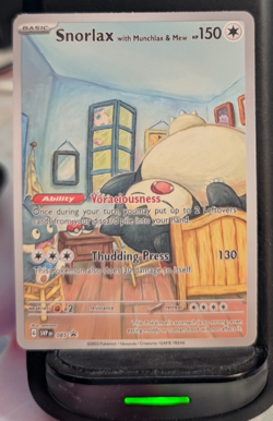 Snorlax with Munchlax & Mew Pokemon x Van Gogh ACG Art Promo Card - NM - Image 1
