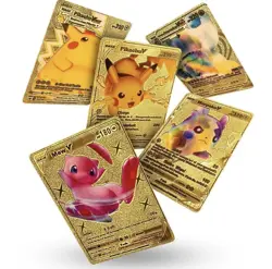Pokemon Gold Pack Foil Cards 55Pcs TCG GX Vmax Rare Charizard - Image 3
