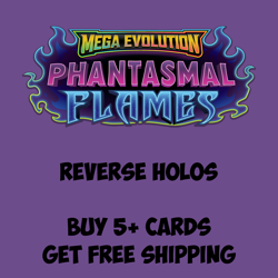 Pokemon TCG Mega Evolution Phantasmal Flames NM Reverse Holo Choose Your Card - Image 1