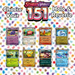 Pokemon 151 Holo & Reverse Holo Trading Cards: Choose Your Card - Image 1