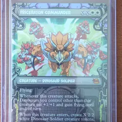 Magic: The Gathering (TMNT) Triceraton Commander Creature, Foil Showcase - Image 1