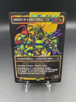 Heroes in a Half Shell (0096) (Borderless) (Surge Foil) TMNT - Image 1