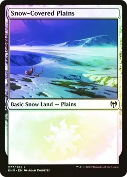 Snow-Covered Plains FOIL - 277/285 - Basic Snow Land Common - Kaldheim KHM MTG - Image 1