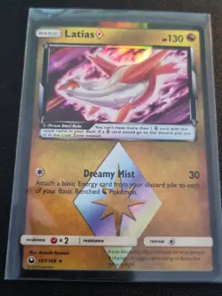 Pokemon PRISM STAR Card Latias 107/168 Sun & Moon Celestial Storm TCG - Image 1