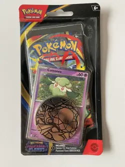 Pokemon TCG Phantasmal Flames Checklane Blister Pack Cottonee - Image 1