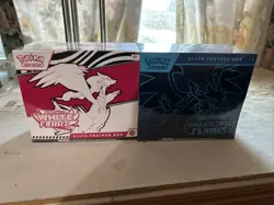 Pokemon White Flare ETB & Phantasmal Flames ETB Sealed - Image 1