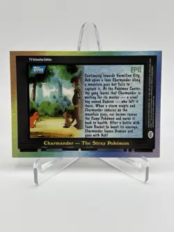 Charmander The Stray Pokemon EP11 Topps Pokemon Series 2 NEAR MINT - Image 2