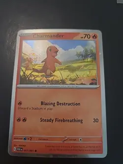 Charmander 007/091 - Cosmos holo - Paldean Fates - Pokemon TCG - NM - Image 1
