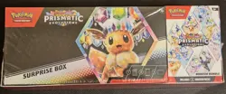 Pokemon Prismatic Evolutions Surprise Box + Booster Pack Bundle Sealed W/ Holos - Image 3