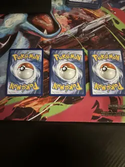 Pokemon TCG Raihan 140/159 Crown Zenith Signature Holo Rare Card X 3 one reverse - Image 2