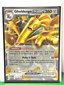 Gholdengo ex 139/182 SV04: Paradox Rift Holo Double Rare NM Pokemon TCG - Image 1