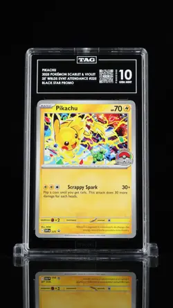 Pokemon Scarlet & Violet Black Star Promos Pikachu TAG 10 #225 - Image 1