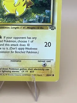 1st Edition Pikachu 60/64 Jungle Set Rare Vintage Pokemon Card - LP - Image 5