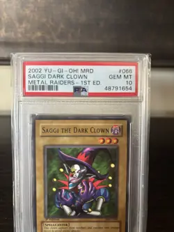 Saggi Dark Clown 1st Ed. YuGiOh Metal Raiders #MRD-066 2002 - Image 2