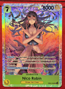 One Piece TCG Nico Robin ENGLISH EB03-055 HEROINES SR - Image 1