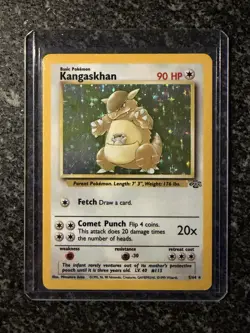 Pokemon TCG Kangaskhan Holo Rare Jungle Card 5/64 LP/NM Condition - Image 1