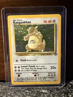 Pokemon TCG Kangaskhan Holo Rare Jungle Card 5/64 LP/NM Condition - Image 2