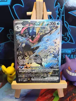 Greninja EX 132 Sir Black Star Promo Card SVP132 Special Illustration Shrouded - Image 1