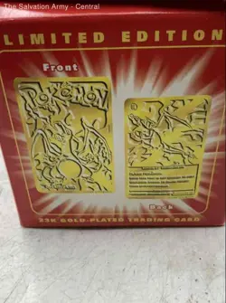 Pokemon 23K Gold-Plated Limited Edition Ball With Charizard Trading Card In Box - Image 3