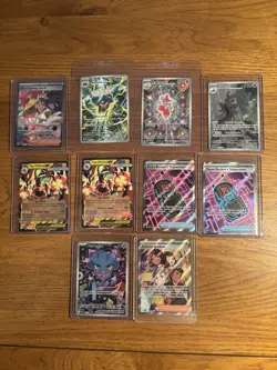 Pokemon 10x Card Bundle Ascended Hero’s and Prismatic Evolutions - Image 1