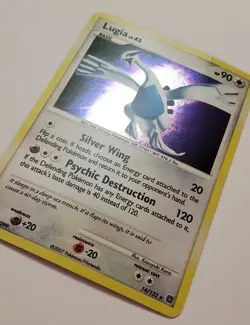 Lugia 14/132 Secret Wonders Holo Pokemon Card 2007 See Pics For Damage - Image 2