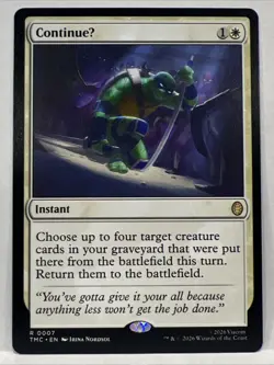 ContinueU Rare #7 Magic the Gathering: Teenage Mutant Ninja Turtles - Image 1