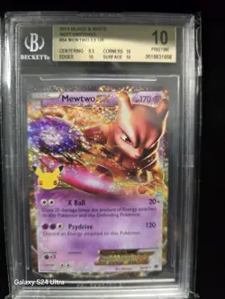 2012 Black & White Next Destinies Pokemon Celebrations Mewtwo EX #54 - Image 1