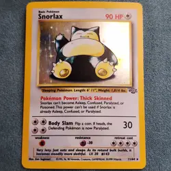 1999 Vintage Pokemon TCG Snorlax 11/64 Jungle Holographic - Image 1