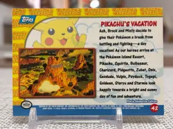 1999 Pokemon First Movie #42 (Pikachu's Vacation) Blue Logo LP - Image 2