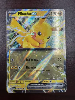 Pokemon TCG Prismatic Evolutions Pikachu ex Double Rare 028/131 NM - Image 1