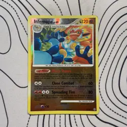 Pokemon TCG Infernape 3/100 Stormfront 2008 Reverse Holo Rare LP - Image 1