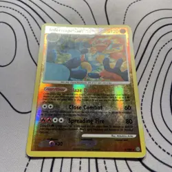 Pokemon TCG Infernape 3/100 Stormfront 2008 Reverse Holo Rare LP - Image 2